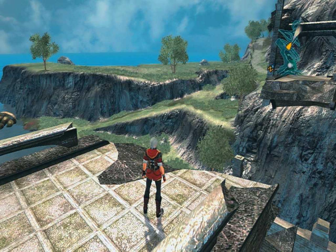 [16/10/2006] Die Weitsicht täuscht. Die Spielwelt kann kaumaußerhalb abgegrenzter Strecken erkundet werden.BILD: XBOX-ZONE