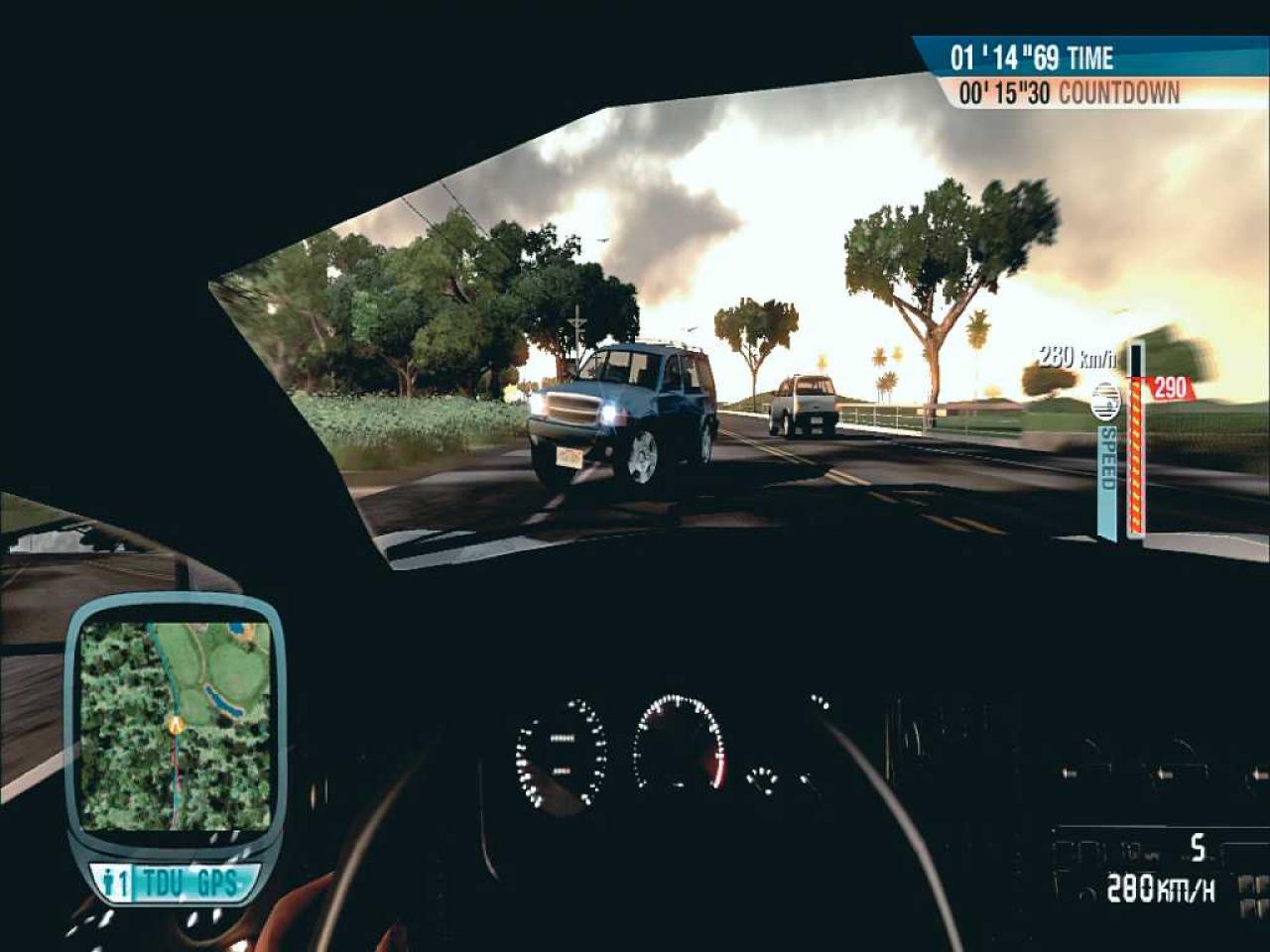 [16/10/2006] Der Gegenverkehr versucht meist auszuweichen - nicht immer zu seinen Gunsten. BILD: XBOX-ZONE