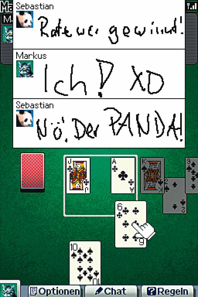 [08/11/2006] Im Chat kann man auch während des Spiels bluffen oder seinen Gegner ärgern. BILD: ´N-ZONE