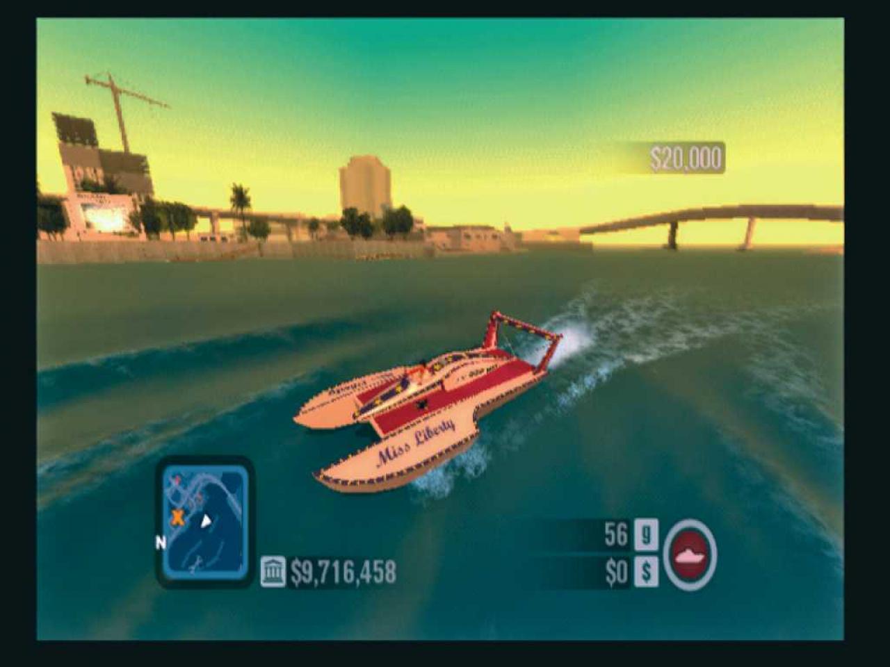 [06/11/2006] Im pfeilschnellen Rennboot sind angreifende Piraten oder die Küstenwache kein großes Problem. BILD: PLAYZONE