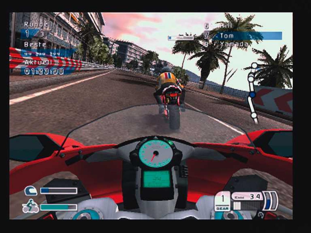 [06/11/2006] Indem Sie auf die Gegner auffahren, machen Sie diese nervös. BILD: PLAYZONE