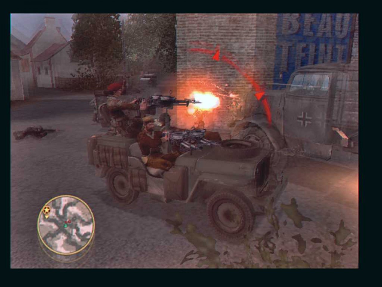 [28/11/2006] gal ob zu Fuß oder an Bord von Fahrzeugen - im dritten Call of Duty gehts heftig zur Sache. BILD: PLAYZONE