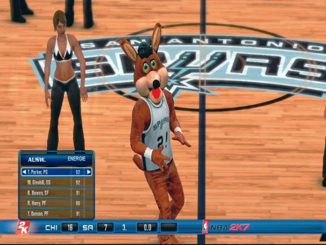 [07/11/2006] Selbst die Maskottchen der NBA-Teams sehen super aus und sind brillant animiert.