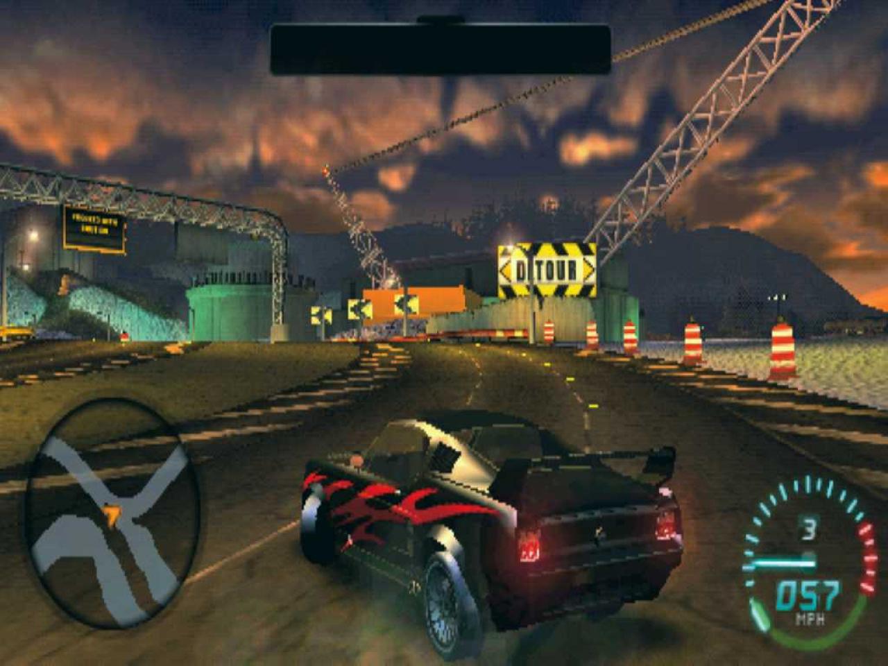 [01/12/2006] Mit stärkeren Wagen können Sie coole Drifts auf den Asphalt zaubern. BILD: PLAYZONE