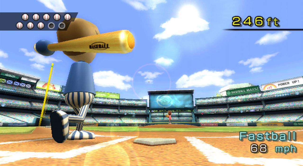 Der Abschlag beim Baseball