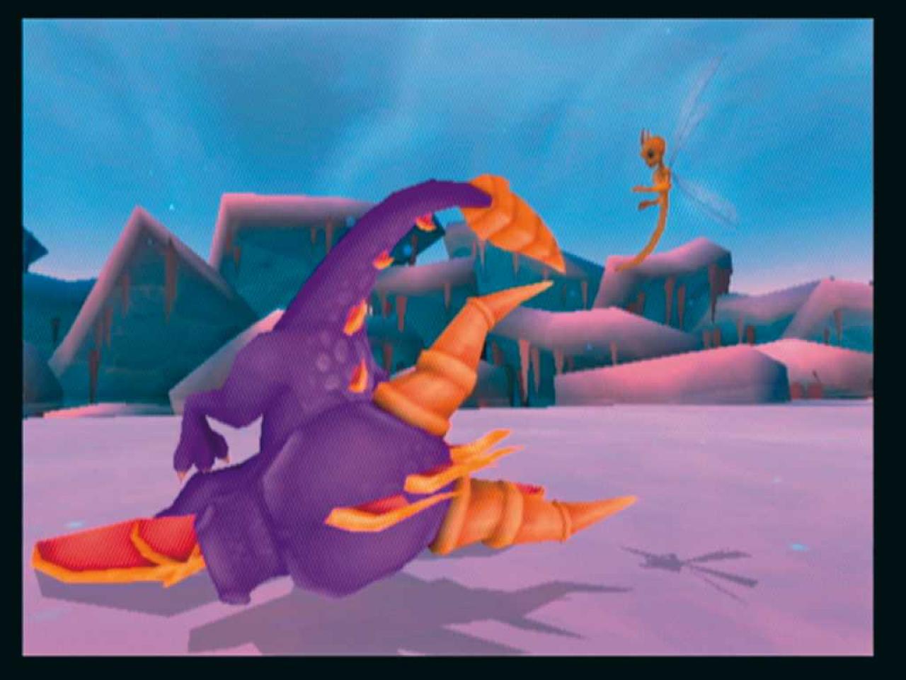 [09/01/2007] Mitunter legt Spyro auch eine unsanfte Bruchlandung hin. BILD: N-ZONE