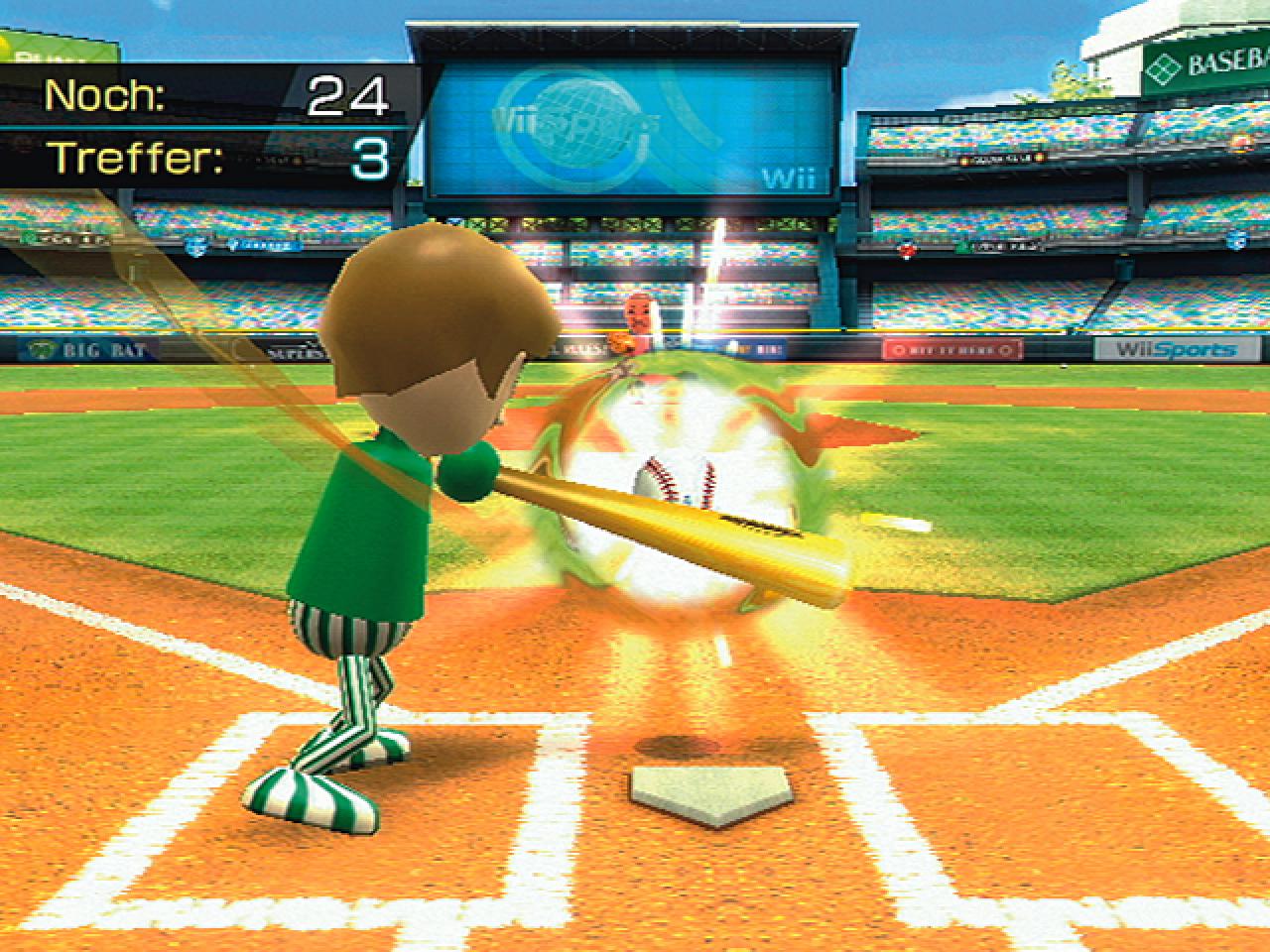 [15/01/2007] Für uns Europäer ist Baseball ohnehin eher fremd. Die Umsetzung in Wii Sports testet eigentlich nur Reflexe.BILD: N-ZONE