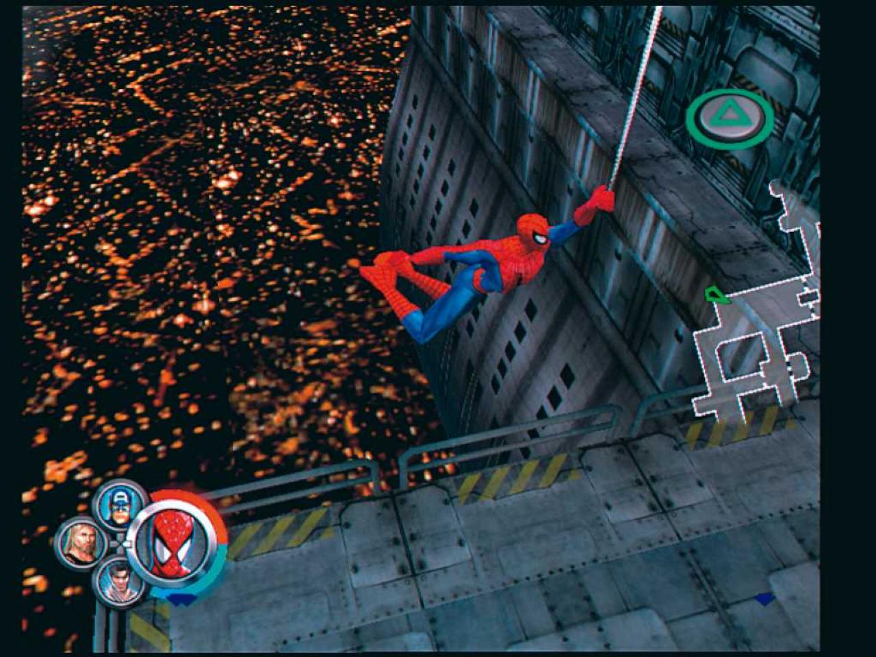 [19/01/2007] Spidey schwingt sichper Spinnwebe in luftige Gefilde. BILD: PLAYZONE