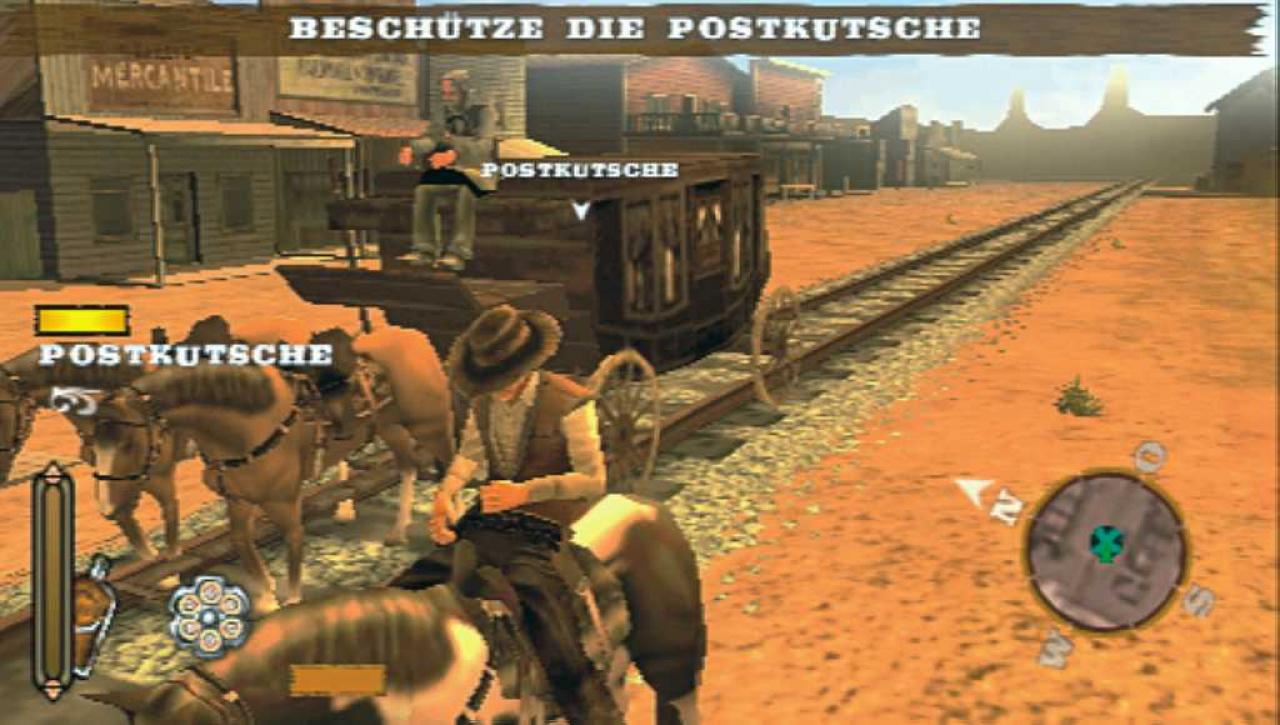 [23/01/2007] Beschützen Sie die Postkutsche vor den Indianern, bevor diese Ihnen an den Skalp wollen. BILD: PLAYZONE