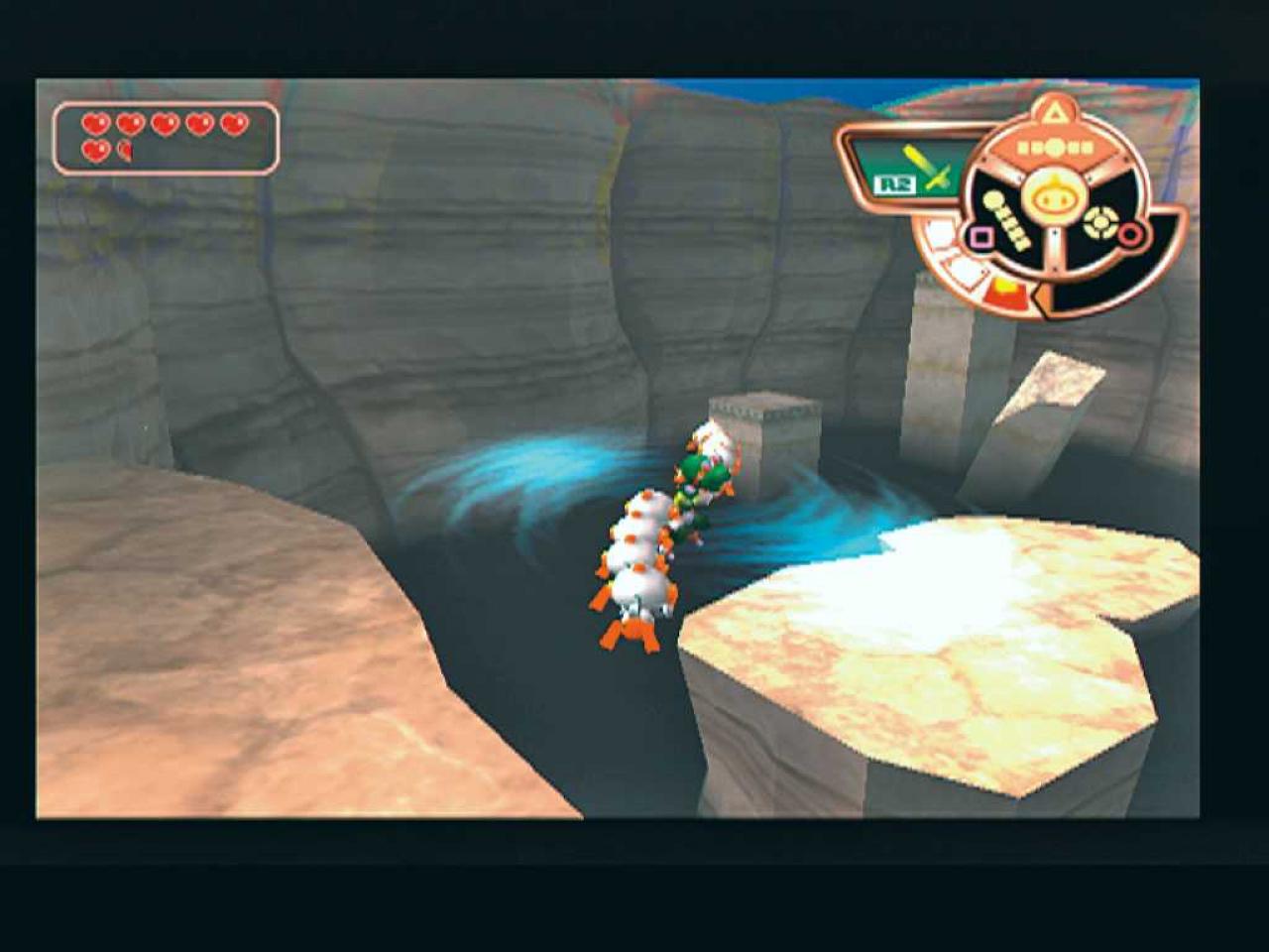 [25/01/2007] Mit der Propeller-Formation überqueren Sie ohne großen Aufand sogar breitere Abgründe. BILD: PLAYZONE