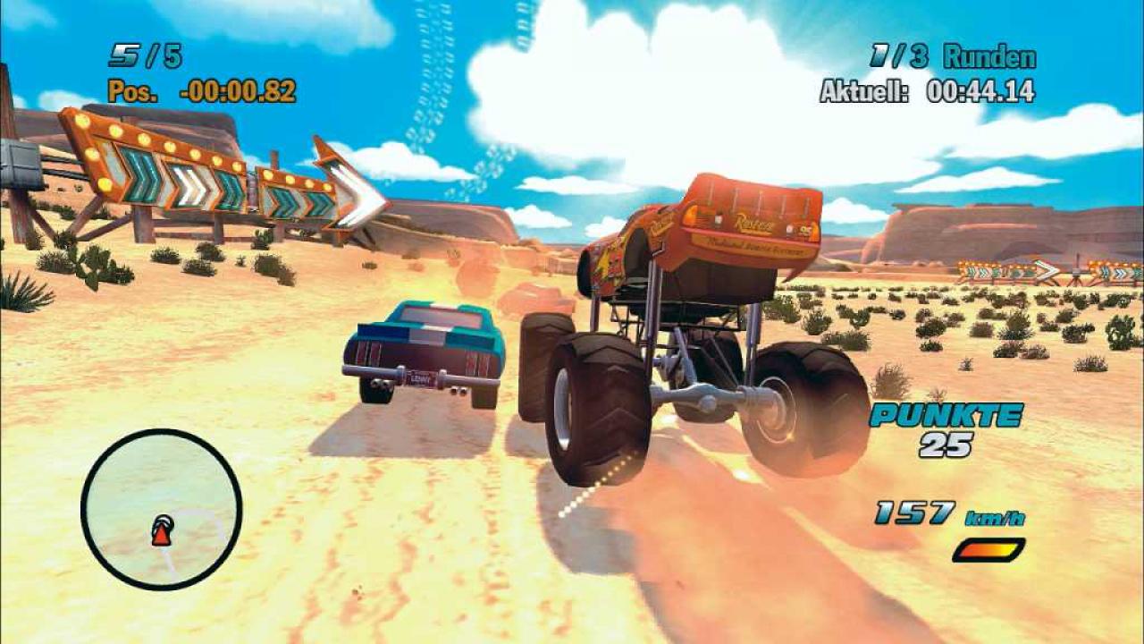 [24/01/2007] Mit coolen Sprüngen können Sie Ihre Gegner in den Offroad-Rennen in der Luft überholen.
