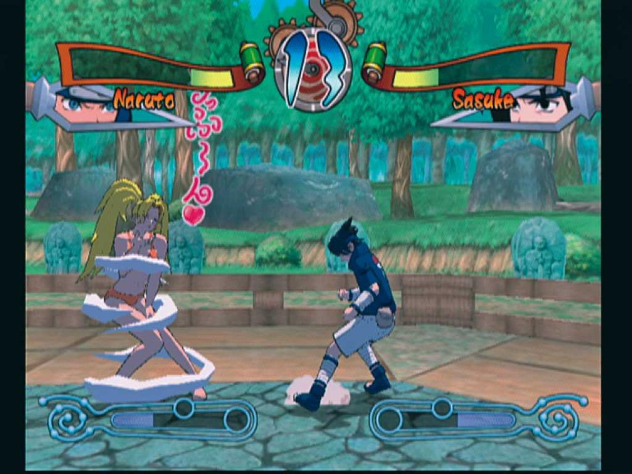 [06/02/2007] Naruto beherrscht einen sehr seltsamen Move. Aber der Zweck heiligt ja bekanntlich die Mittel. BILD: N-ZONE