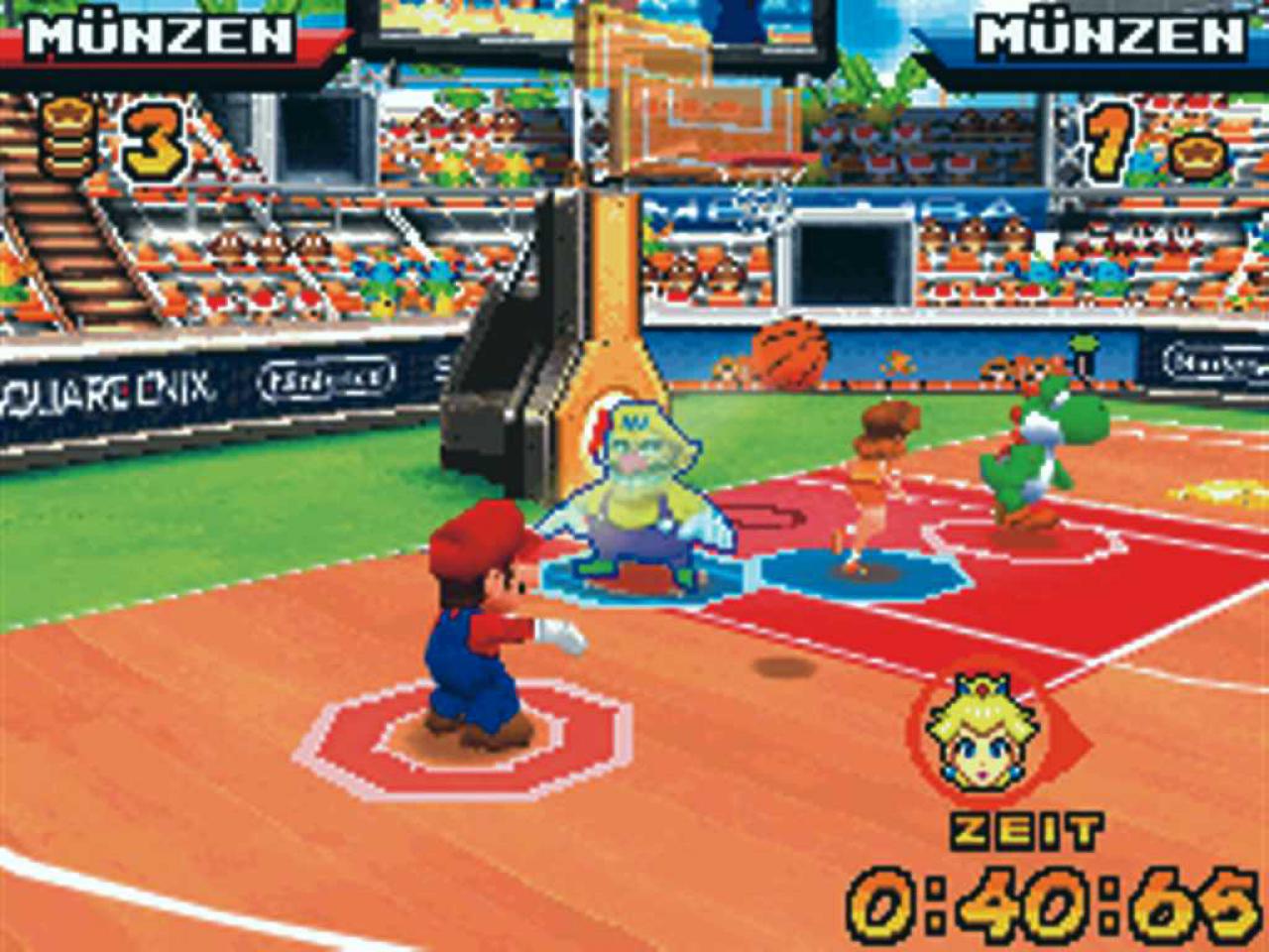 [23/03/2007] Oft bleibt ihr nur durch gezieltes Passen im Ballbesitz. BILD: NINTENDO