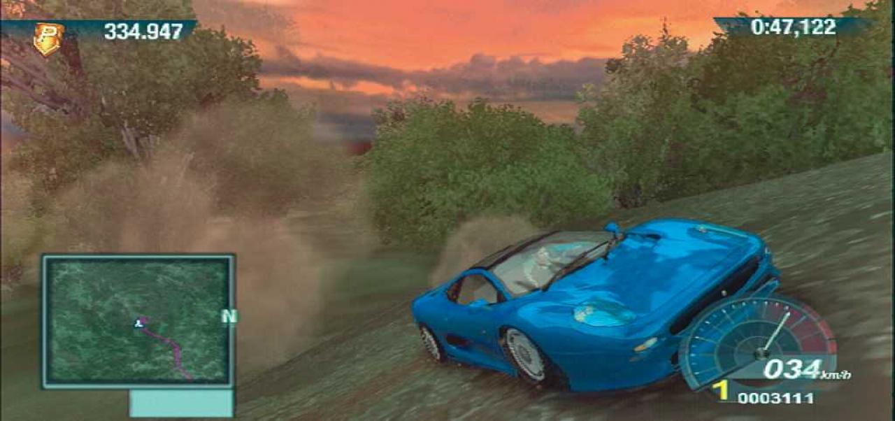 [12/03/2007] Wir testen den Jaguar XJ220 auf Geländetauglichkeit. BILD: PLAYZONE