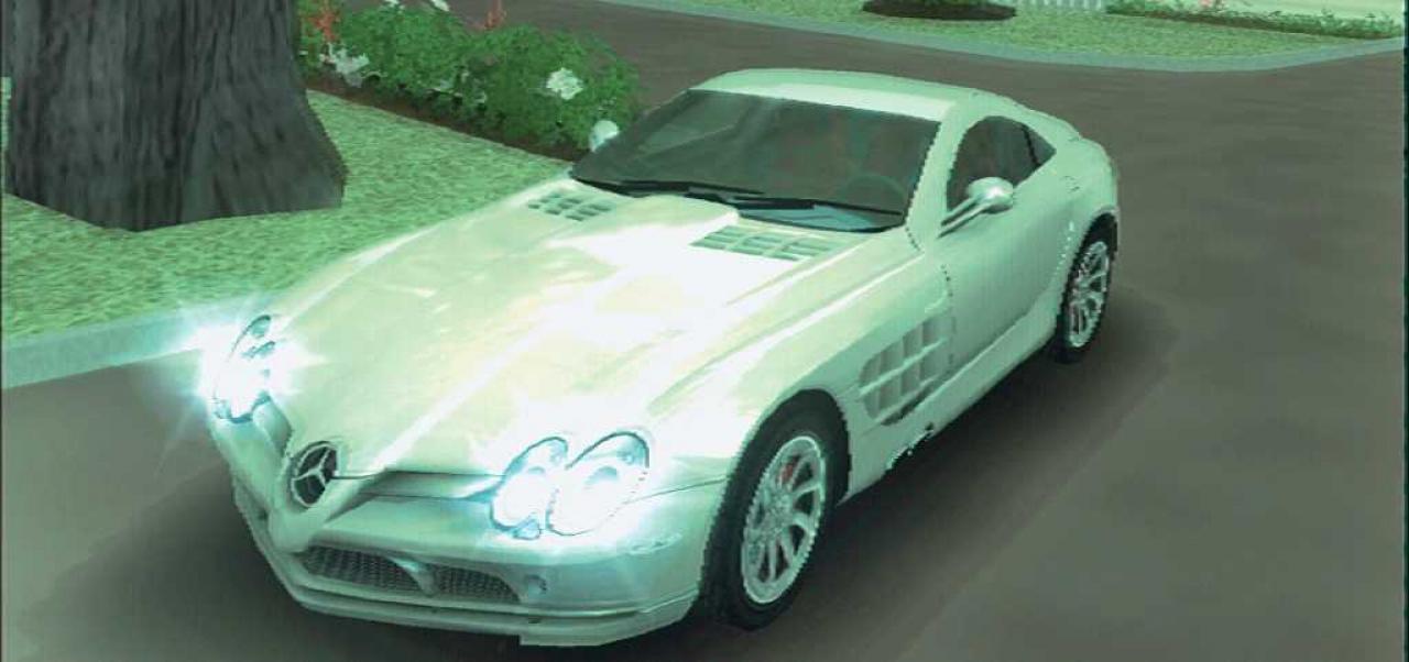 [12/03/2007] Wir fahren mit dem SLR beim Autoclub vor. BILD: PLAYZONE