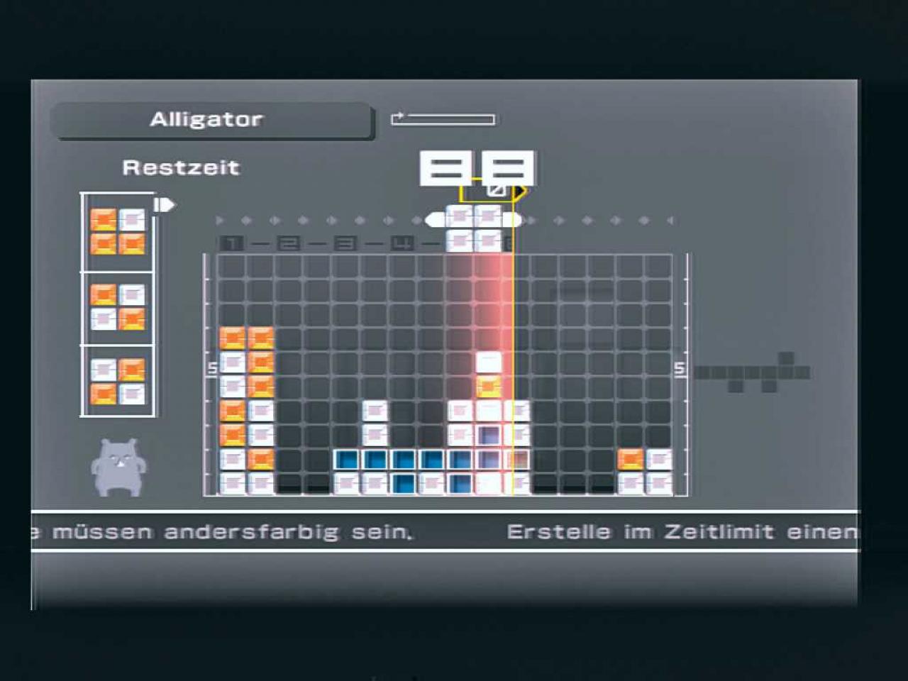 [28/03/2007] Im Puzzle-Modus bauen Sie vorgegebene Formen nach. BILD: PLAYZONE