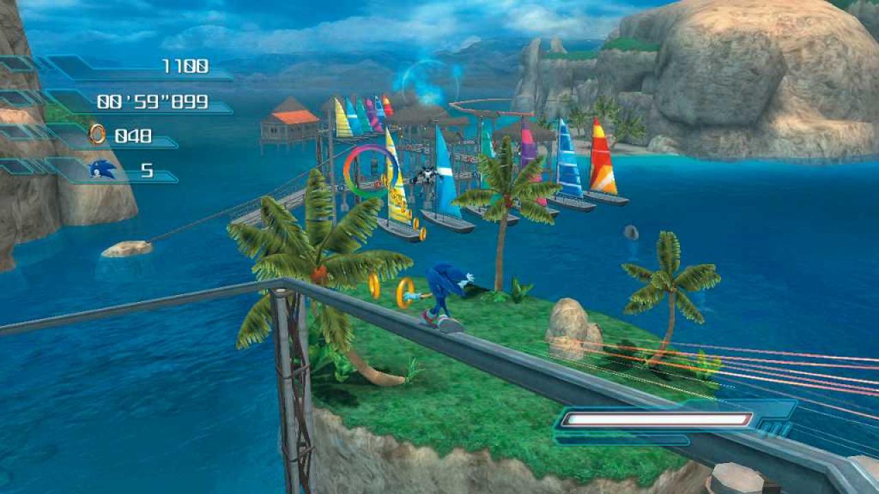 [29/03/2007] Je rasanter Sonic unterwegs ist, desto weniger dürfen Sie ihn steuern. BILD: PLAYZONE