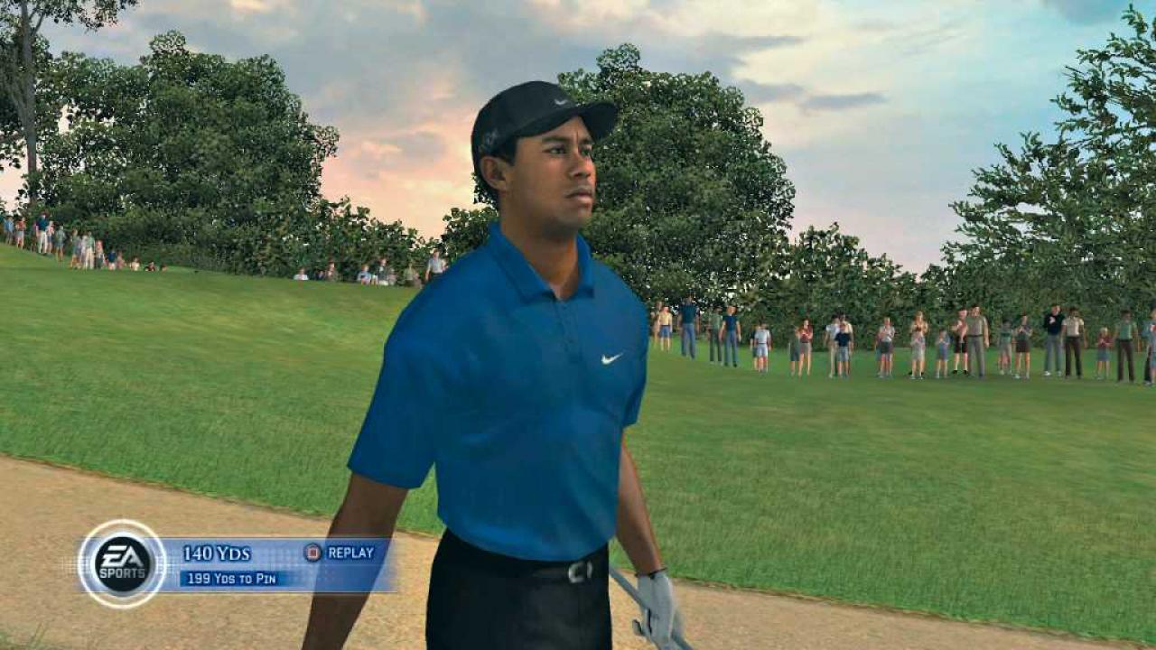 [30/03/2007] Die Gesichtermodelle der Golfer sind erstklassig animiert. Besonders Tiger Woods glänzt mit hohem Wiedererkennungswert. BILD: PLAYZONE