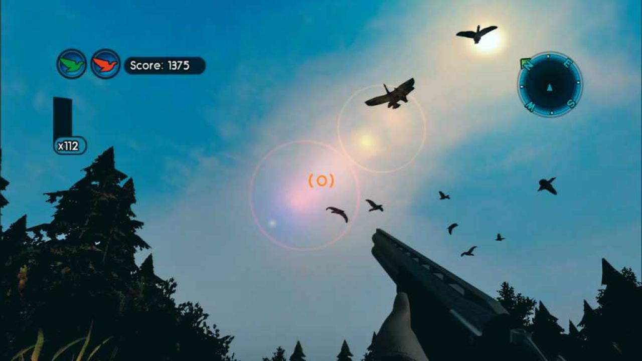 [19/03/2007] Bei der Vogeljagd holen Sie die Flattermänner mit einer Pumpgun vom Himmel.