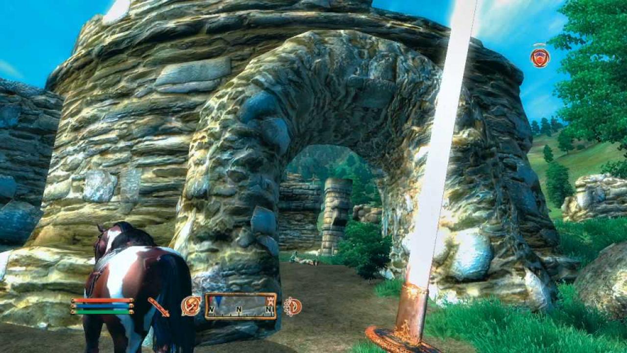 [27/04/2007] Cyrodiil ist vollgestopft mit interessanten Plätzen, die zum Erforschen einladen. BILD: PLAYZONE