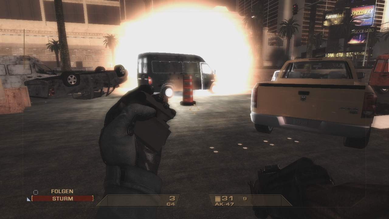 [20/06/2007] KA-BOOM Nicht immer ist Taktieren die beste Wahl. Nur gut, dass wir C4 im Gepäck haben. BILD: PLAYZONE