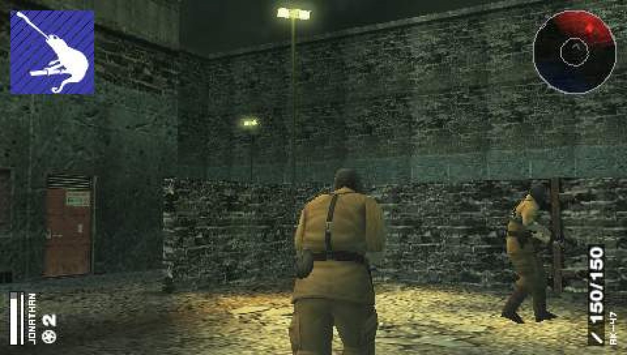 [19/06/2007] WOLF UNTER WÖLFEN Das offene tarnsystem bewahrt Sie stellenweise vor viel Ärger. BILD: KONAMI