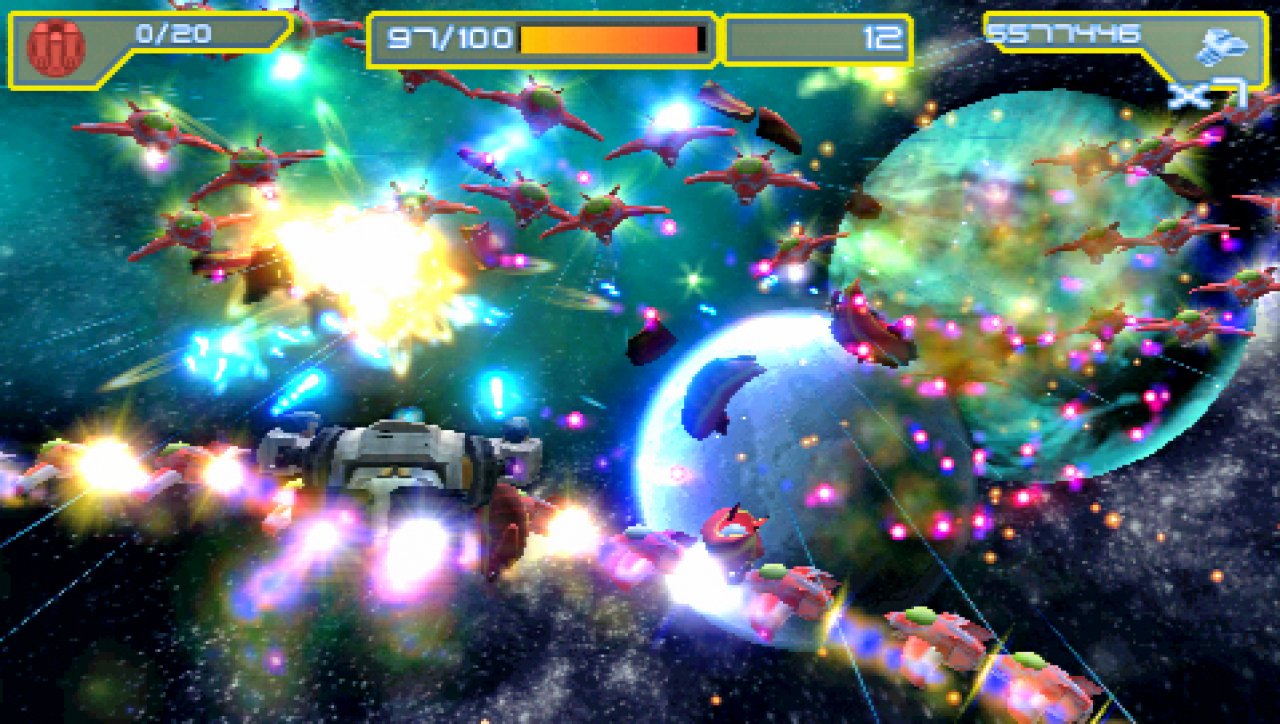 [18/06/2007] BEEINDRUCKEND Mit dem gigantischen Clank geht‘s wild ballernd durch den Weltraum. 