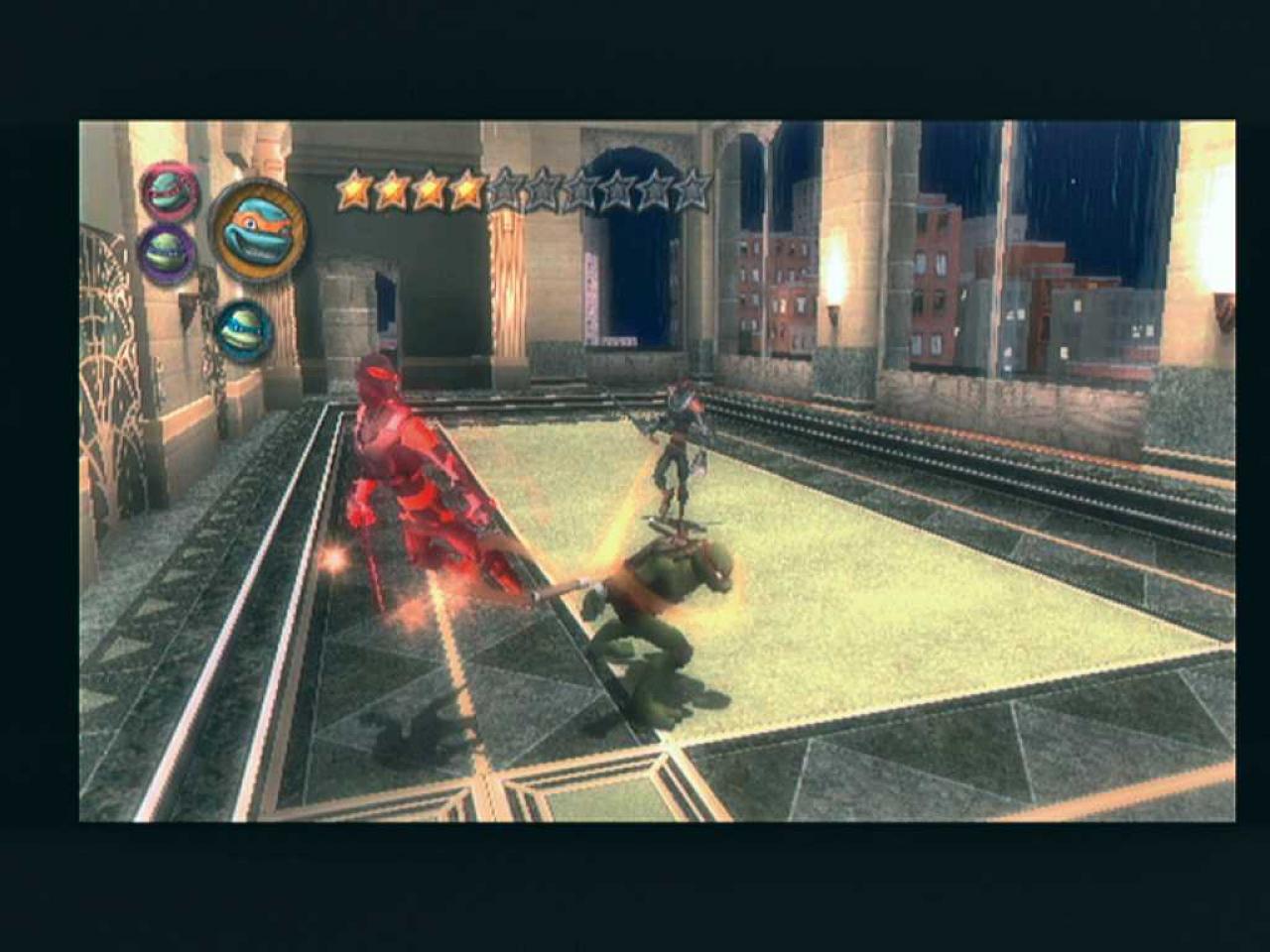 [04/07/2007] Schüttelt den Wii-Controller, dann benutzt auch Michelangelo seine Nunchuks. 