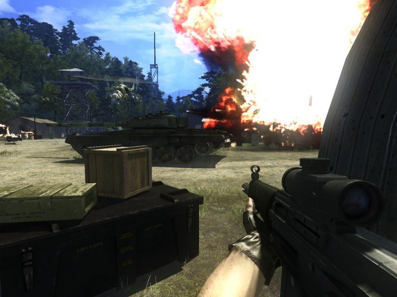 [26/07/2007] Warhound, Techland[br]Nach dem sensationellen Erfolg von Call of Juarez und Chrome kündigte das polnische Entwicklerstudio einen Far Cry-ähnlichen Ego-Shooter namens Warhound an. Ihr mischt als Söldner an den entlegensten Orten dieser Erde mit allerlei fiesen Drogenbaronen, Menschenhändlern und Terroristen auf - immer mit dem Ziel vor Augen dabei möglichst viel Knete zu verdienen. Techland räumt seinen anderen Titeln in der Pipeline (u.a. Dead Island) eine höhere Priorität ein, und legte deshalb Warhound vorerst auf Eis.