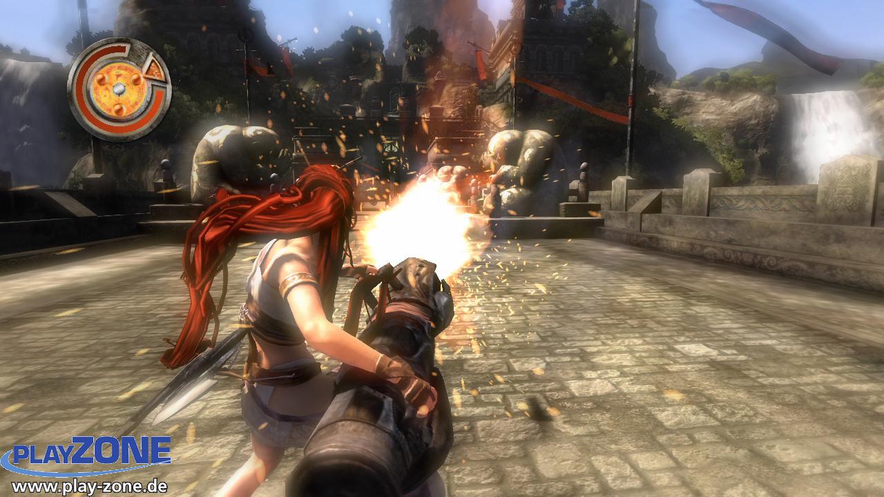 [03/09/2007] FEUER FREI! Mit dem Raketenwerfer dezimiert Nariko die Gegnerhorden.
