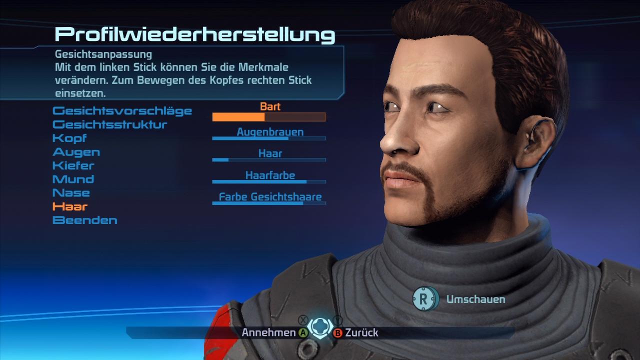 [19/11/2007] Gestalten Sie sich Ihren eigenen Commander Shepard. Sie haben extrem fiele Möglichkeiten.