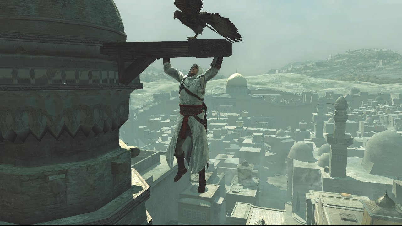 [13/11/2007] Von solchen Holzbalken setzt Altaïr zum Todessprung an.