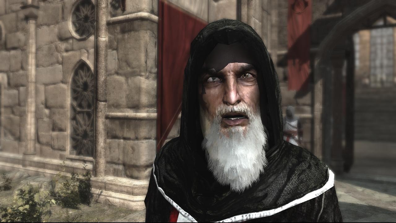 [13/11/2007] Ist die Bluttat vollbracht, flüchtet Altaïr in das Büro und kehrt anschließend auf die Burg der Assassinen in dem Ort Masyaf zurück. Gespräche mit Meister al Mualim führen die Geschichte fort. Die Gespräche erhalten im Spielverlauf einen immer stärkeren philosophischen Touch. Was ist Wahrheit, was ist richtig oder falsch?