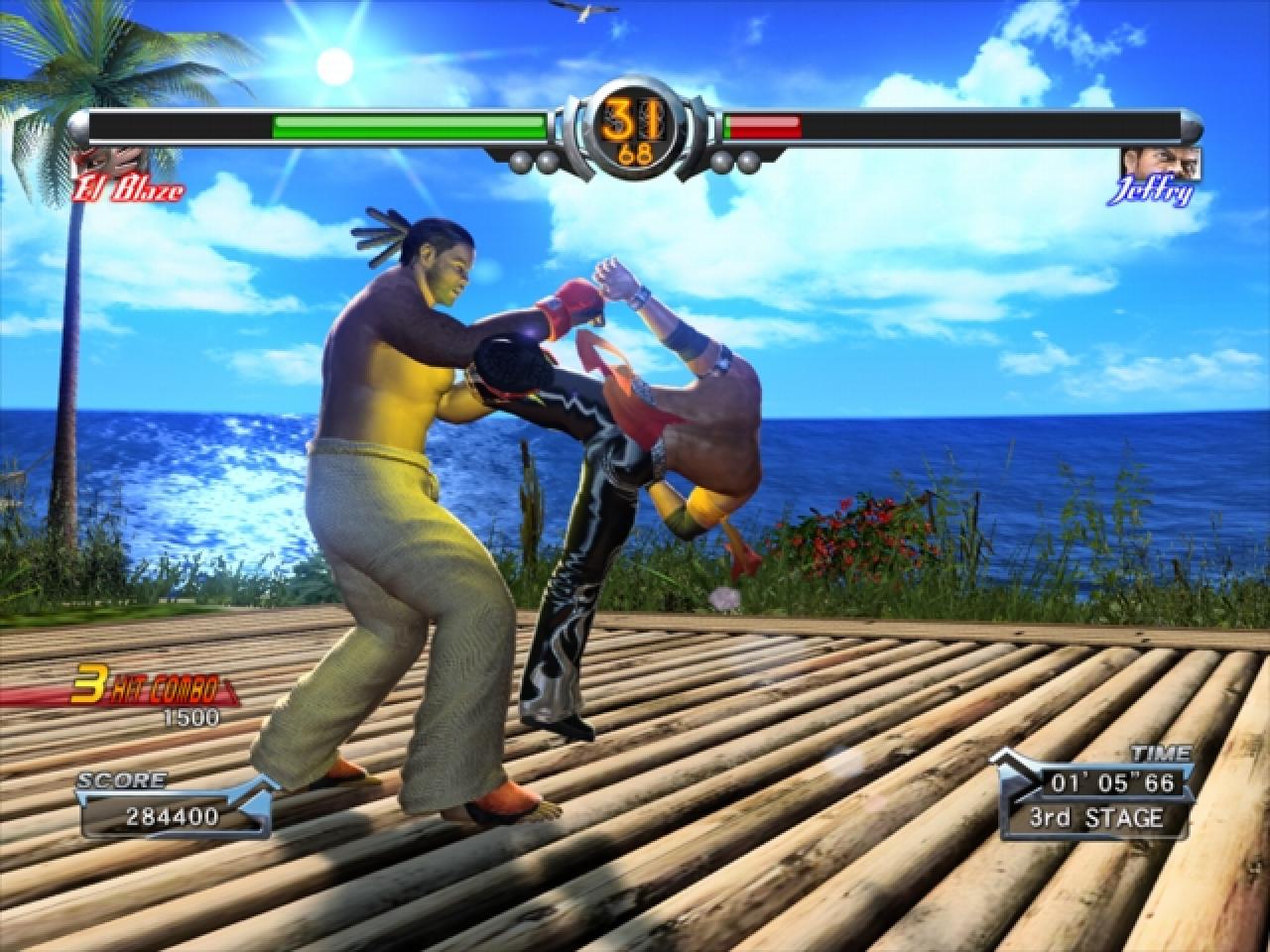 [12/11/2007] Mit so einem laschen Kick prallt man an Jeffrey ab wie an einer Betonwand.