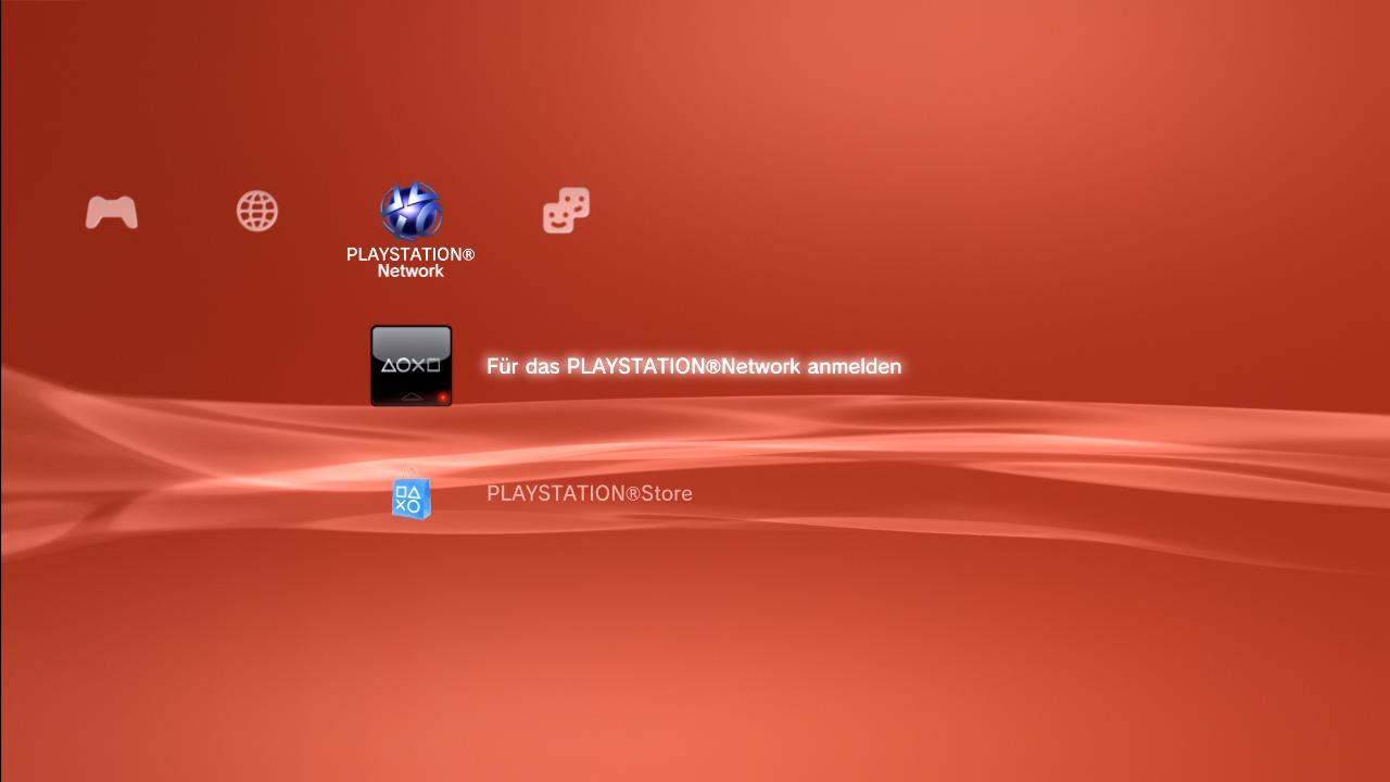 [21/12/2007] Das schwarze Symbol führt Sie zur PSN-Anmeldung.