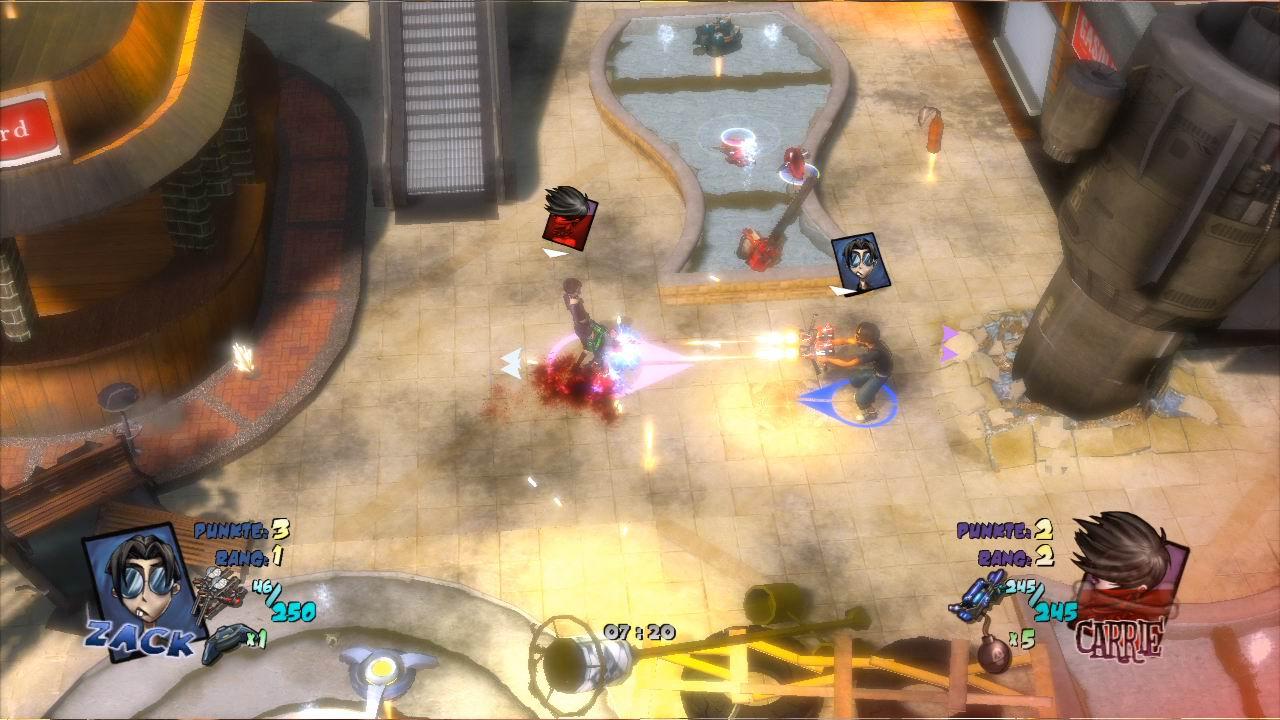 [21/12/2007] Im Versus-Modus können sich bis zu vier Spieler an einer Konsole auf sechs Maps austoben.