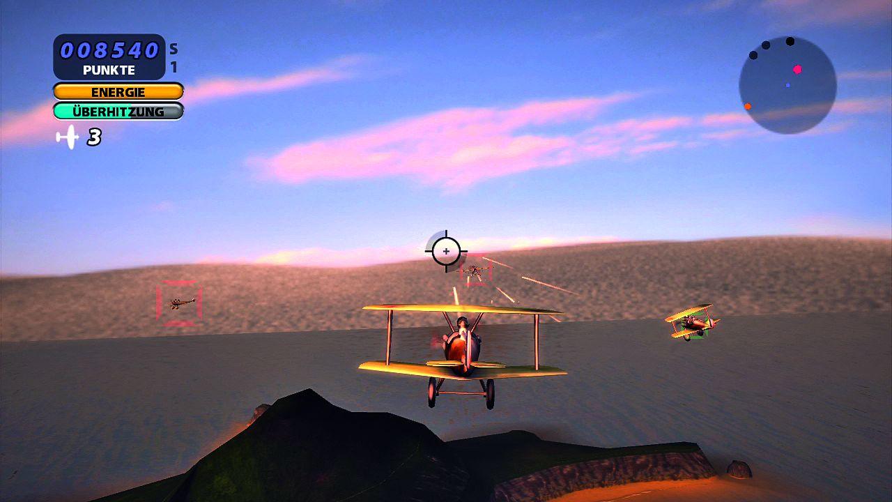 [21/12/2007] Eines der Minispiele ist ein sehr simpler Flugzeug-Shooter.