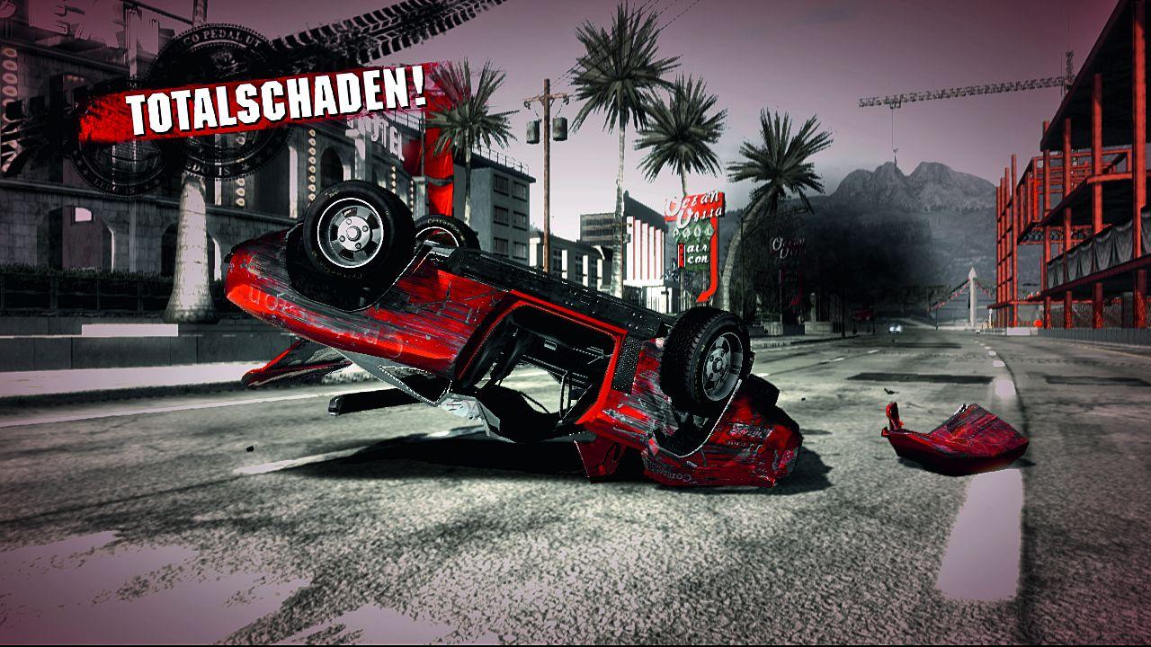 [28/01/2008] In Burnout Paradise enden Ihre Rennen häufig mit einem kleinen Totalschaden, denn die Gefahr, einen Crash zu bauen, hat sich deutlich erhöht.