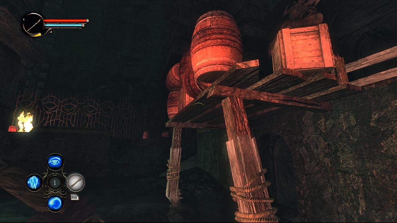 [28/01/2008] Actionspiel Dark Messiah of Might and Magic: Elements: Regale können in der Regel als tödliche Falle missbraucht werden.