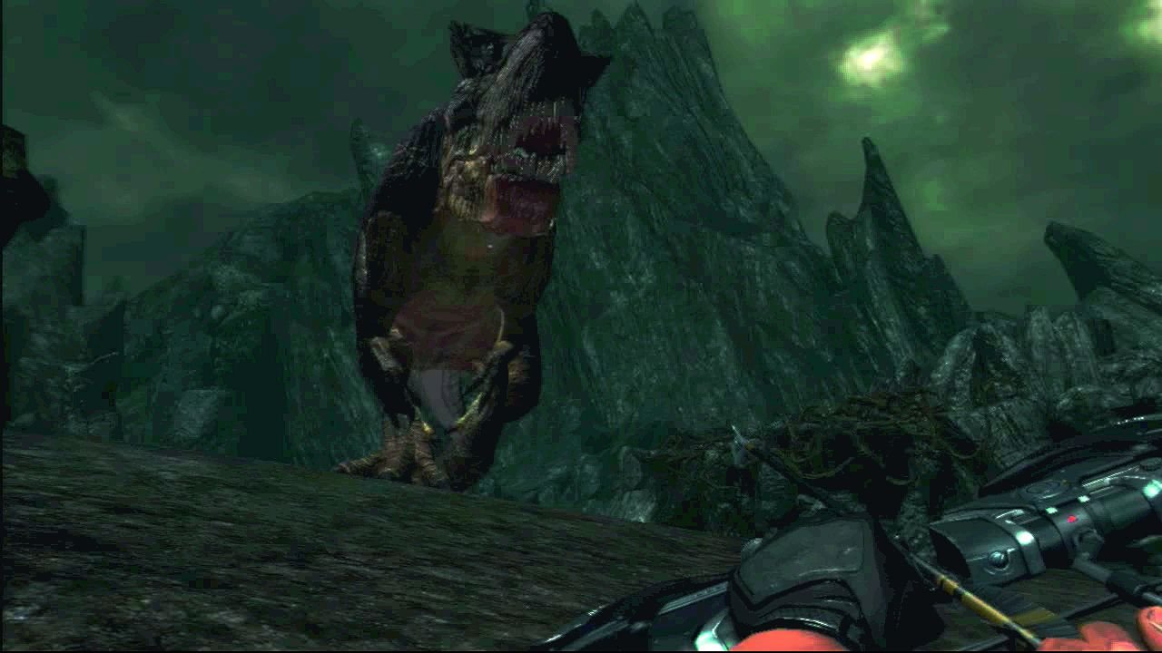 [28/01/2008] Wen sich ein T-Rex nähert, lässt sich auch mit einem Bogen nicht mehr viel bewerkstelligen.