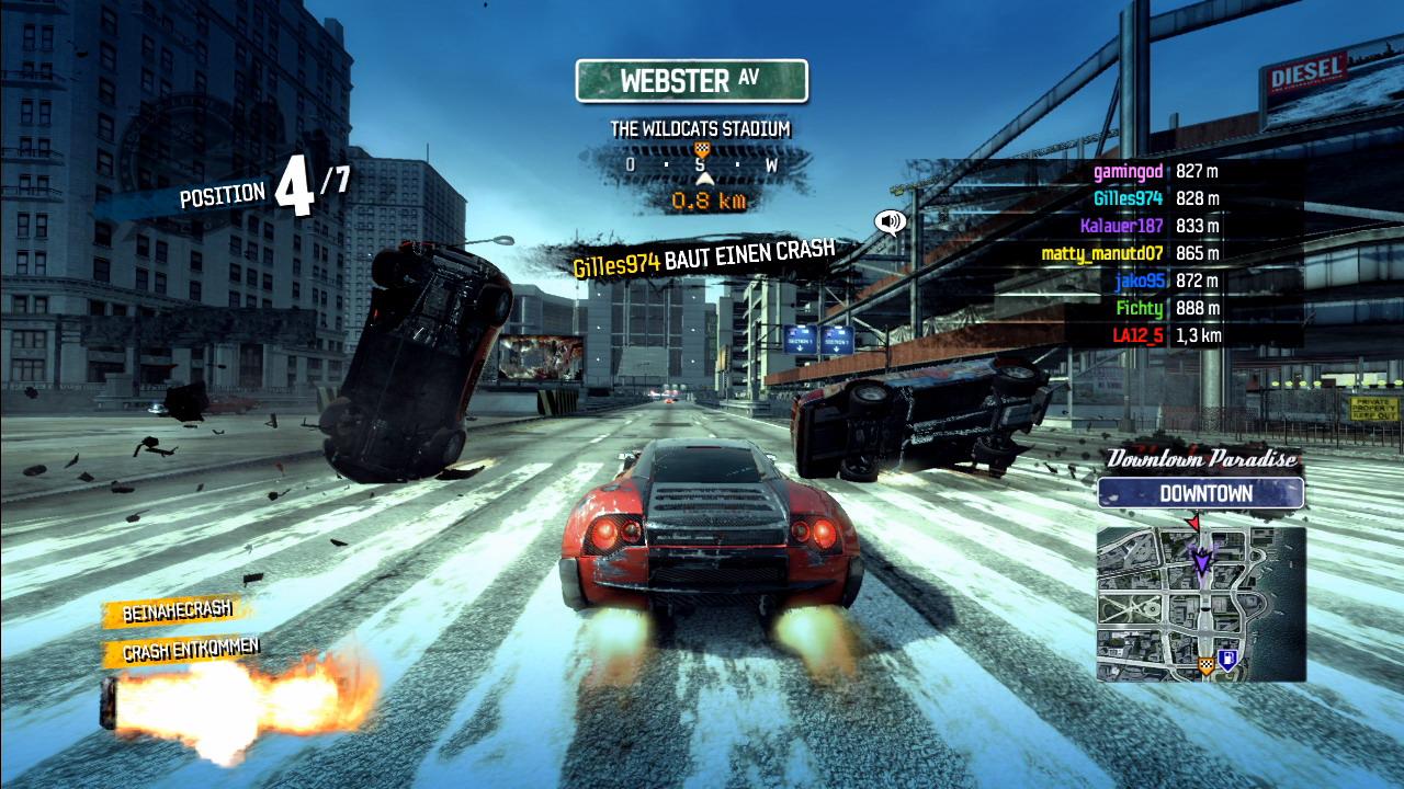 [02/02/2008] Das war knapp: Wenn zwei Fahrer crashen, freut sich der dritte. 