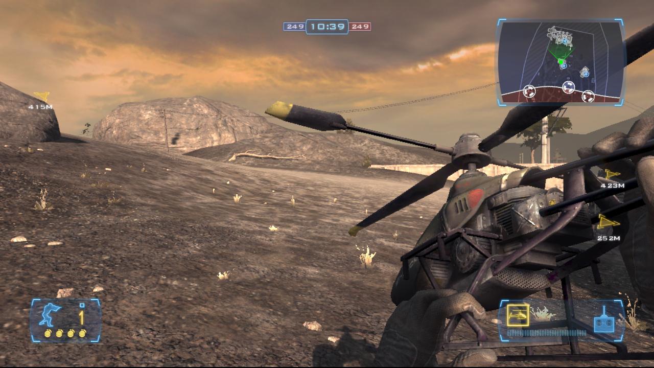 [29/02/2008] Mehrspieler-Shooter Frontlines: Fuel of War: Das Tigerauge aufseiten der Allianz stellt das Einsteigermodell dar. Primär dient es der Aufklärung. Das wendige Fluggerät kann durch Fenster oder – sehr beliebt – enge Bunkeröffnungen eindringen und tötet auf Knopfdruck gleich mehrere Soldaten durch eine Detonation. Gegen Panzer ist das fliegende Auge dagegen völlig unbrauchbar.