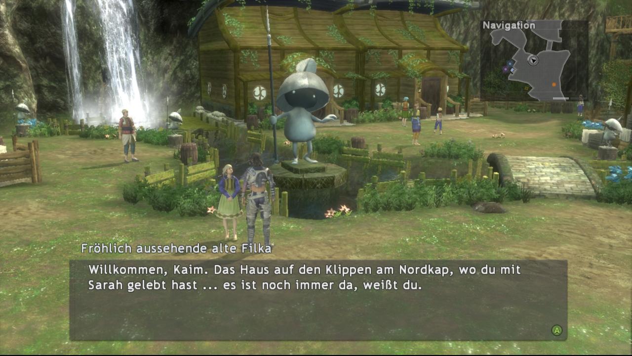[27/02/2008] Rollenspiel Lost Odyssey: Kaims Heimatort ist eine grüne Idylle und liegt auf einem anderen Kontinent.