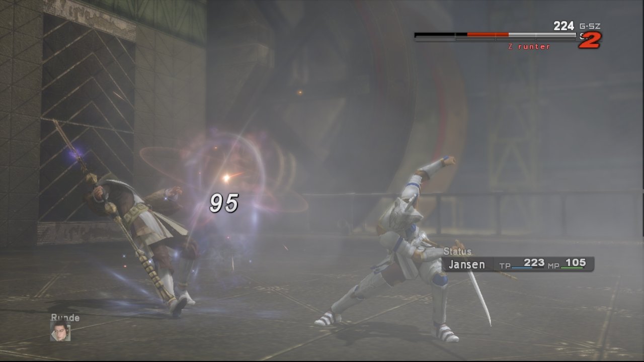 [27/02/2008] Rollenspiel Lost Odyssey: Hier ist Jansen auf sich allein gestellt und bekommt richtig einen eingeschenkt.