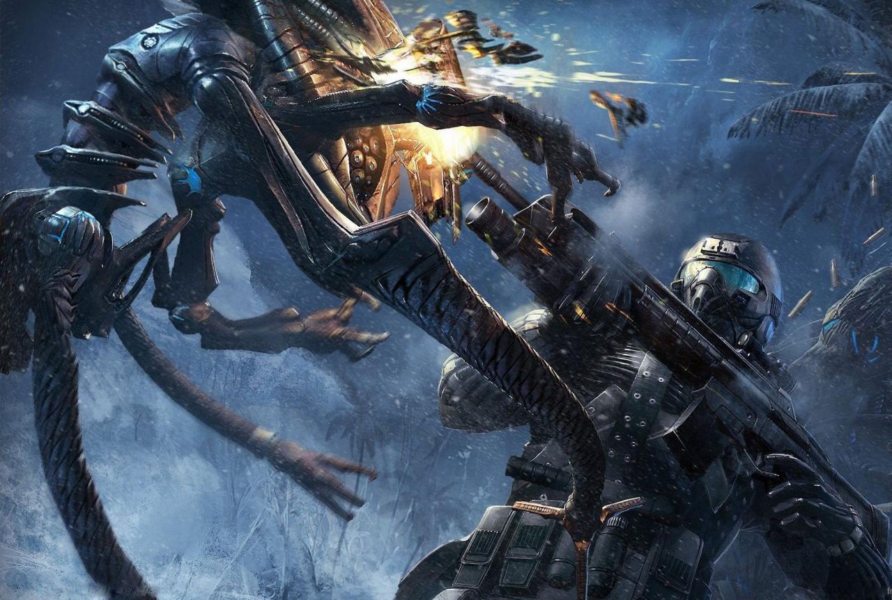 [11/02/2008] Der Nanosuit machte den Spieler in Crysis zu einer Art Superheld.