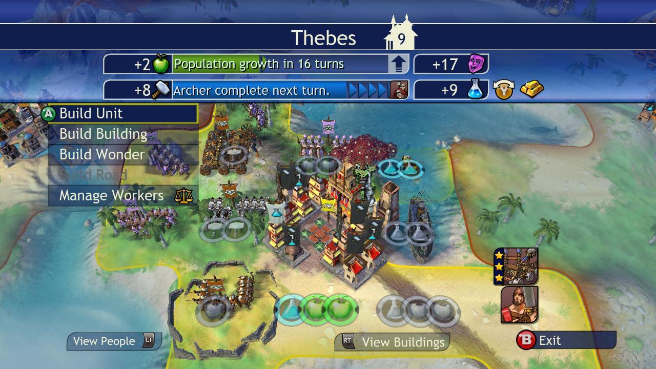 [10/03/2008] Civilization Revolution: Eine eingängige Steuerung geht sofort in Fleisch und Blut über.