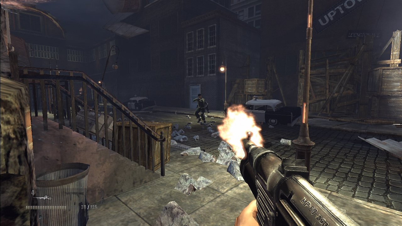 [20/03/2008] Nicht real: Zwar liegt Turning Point: Fall of Liberty grafisch die Unreal Engine 3 zugrunde, nur leider sieht man davon nicht wirklich viel.