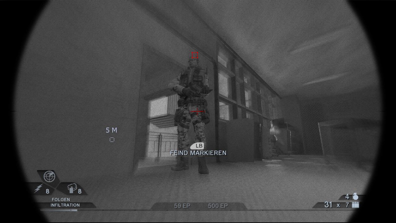 [31/03/2008] Taktik-Shooter Rainbow Six: Vegas 2 - Feinde markieren Sie durch die Snake Cam.