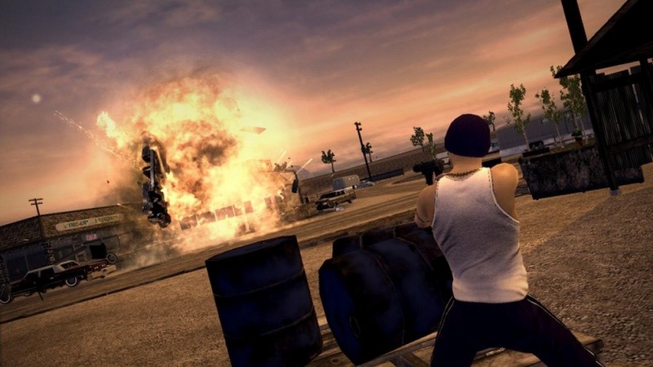 [04/03/2008] Stilwater aus Saints Row - In dem abgedrehten Abenteuer geht ordentlich der Punk ab - Stilwater bietet dabei jede Menge Raum zum Abdrehen. - Leser-Vorschlag