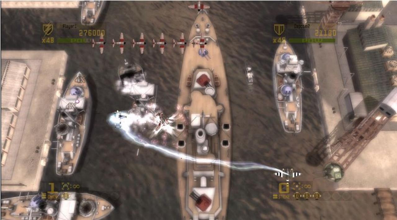 [22/04/2008] 1942: Joint Strike (9,99 Euro) - Remake eines Klassikers aus den 80er Jahren, bei dem die Action in der Draufsicht und typischem Vertikal-2D-Gameplay stattfindet